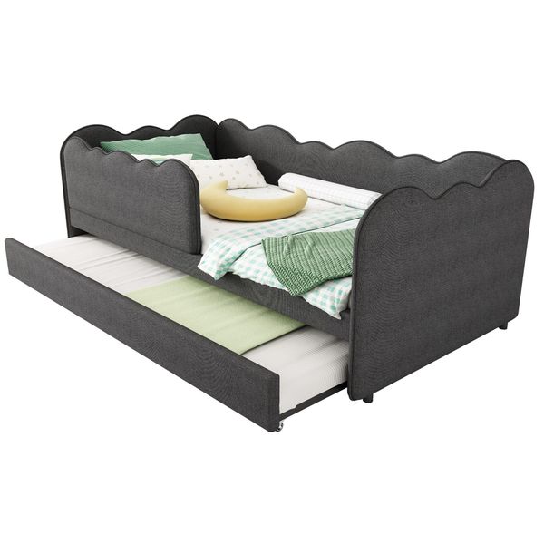 Ulife Kinderbett mit Ausziehbett, Lattenrost, ohne günstig online kaufen