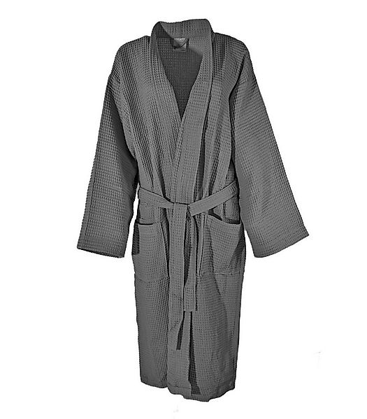 Clinotest Bademantel Waffelpique, Morgenmantel/Saunamantel, Napoli, Stehkra günstig online kaufen