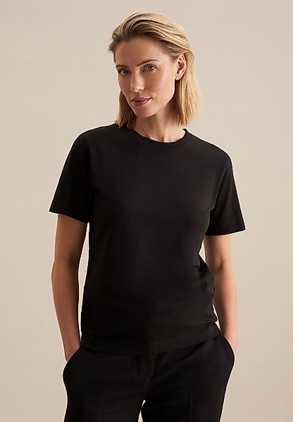 seidensticker T-Shirt Schwarze Rose Kurzarm Rundhals günstig online kaufen