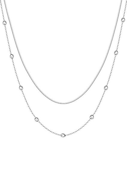 Hey Happiness Edelstahlkette Layer Collier Kugeln, wasserfest, Elegante Zwe günstig online kaufen