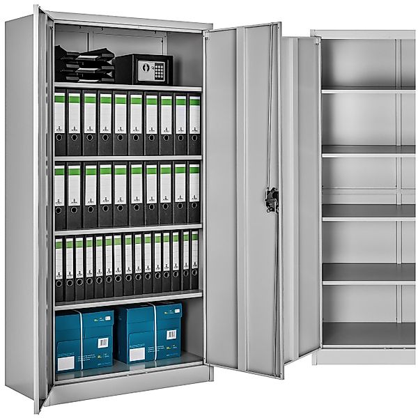 tectake Aktenschrank Büroschrank mit 5 Böden günstig online kaufen