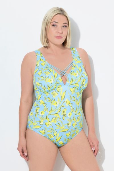 Ulla Popken Badeanzug Badeanzug Blüten Softcups günstig online kaufen