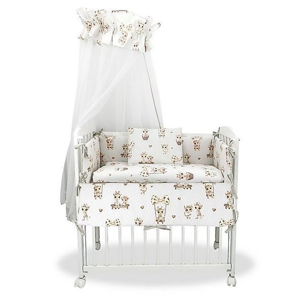 Baby-Delux Beistellbett Babybett Giraffe und Leo, Stillbett 90x40 weiß höhe günstig online kaufen