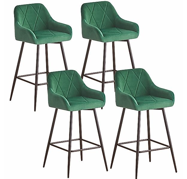 JYMTOM Barhocker Barstuhl mit Armlehne Gepolsterter Tresenhocker Bistrohock günstig online kaufen