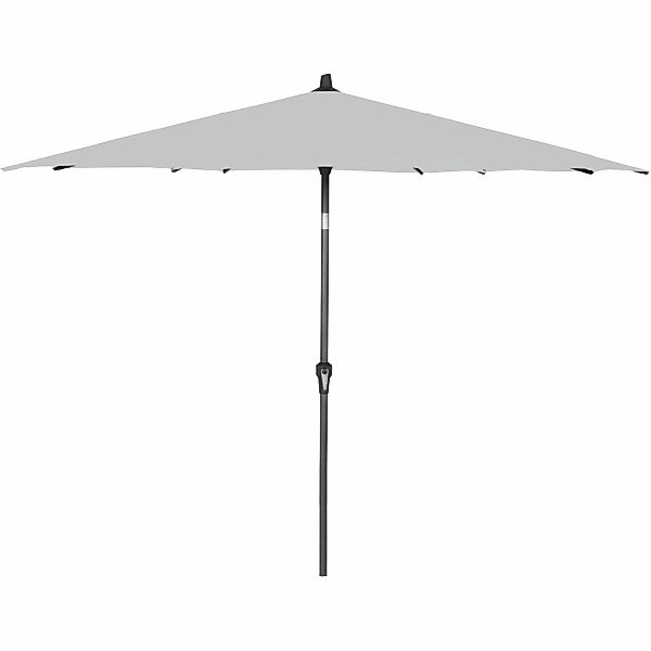 Siena Garden Marktschirm Ø 250 cm Grau mit Kurbelmechanik günstig online kaufen