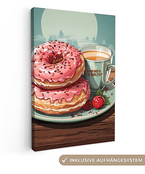 OneMillionCanvasses® Leinwandbild Retro - Donuts - günstig online kaufen