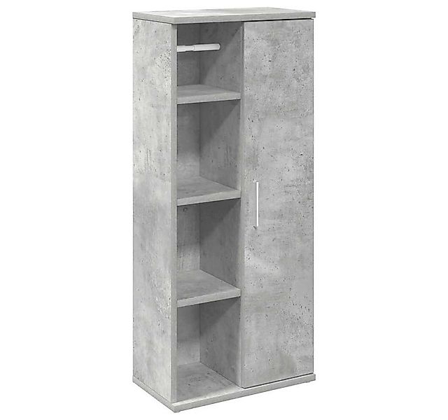 vidaXL Badezimmer-Set Badezimmerschrank mit Rollenhalter Betongrau 39x22x90 günstig online kaufen