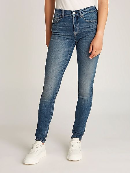 Tommy Jeans Skinny-fit-Jeans "NORA MR SKNY", mit Waschung, mit Logo-Badge günstig online kaufen