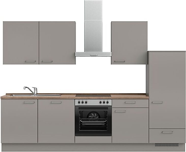 nobilia® Küchenzeile »"Laser I"«, vormontiert, Ausrichtung wählbar, Breite günstig online kaufen