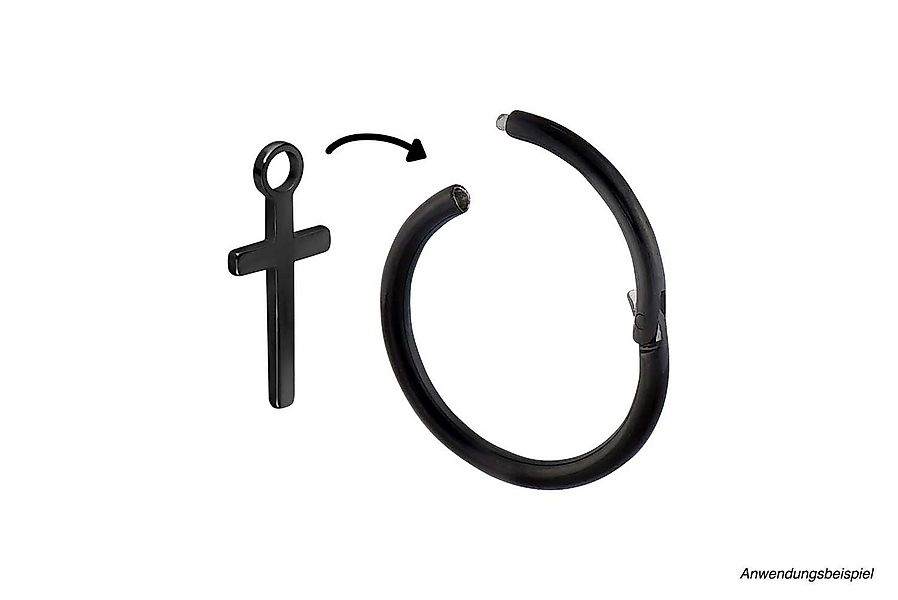 PIERCINGLINE Piercing-Set Chirurgenstahl Anhänger für Clicker KREUZ (Pierci günstig online kaufen