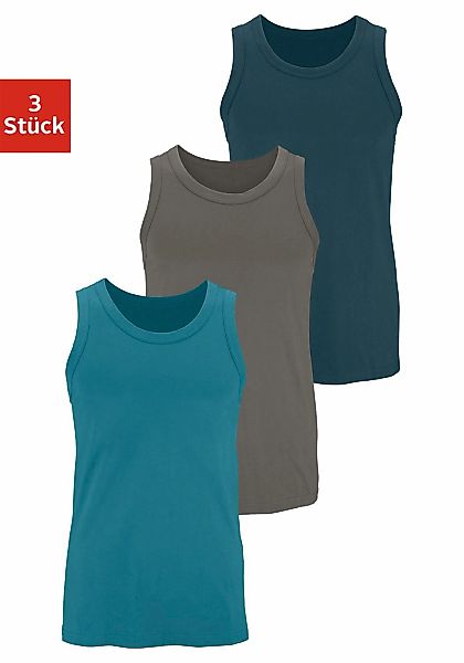 H.I.S Tanktop "Unterhemd für Herren" Packung, 3 mit Rundhals aus Baumwolle günstig online kaufen