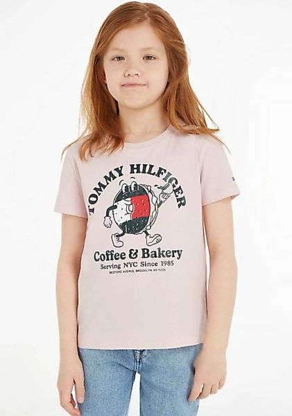 Tommy Hilfiger T-Shirt TOMMY BAGELS TEE S/S mit großem Druck günstig online kaufen