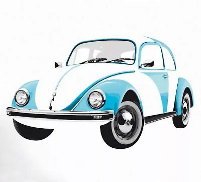 VW Collection by BRISA VW Käfer Wandtattoo blau Gr. 81 x 132 günstig online kaufen