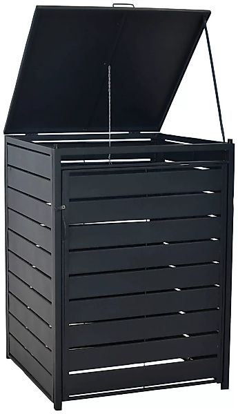 MERXX Mülltonnenbox "Basis Alu/Stahl", für 120 Liter Mülltonne günstig online kaufen