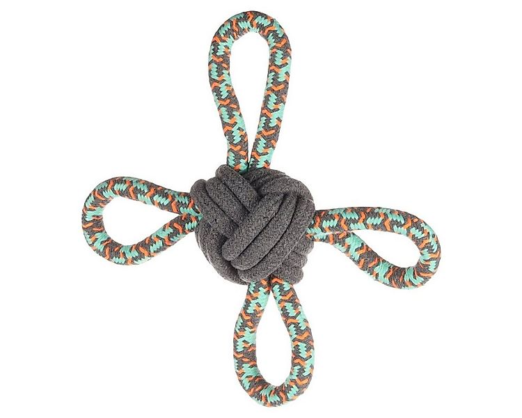 Flamingo Zerrspielzeug Hundespielzeug Riva Zerrseil Knotenball Multiring mi günstig online kaufen