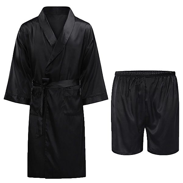 Allthemen Pyjama (3 tlg, mit Gürtel) günstig online kaufen