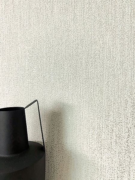 Newroom Vliestapete Nisha White Tapete Universal Unifarbe,Struktur,Glanz, W günstig online kaufen