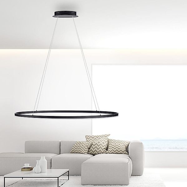 LED Pendelleuchte Titus in Anthrazit 57,5W 7760lm günstig online kaufen