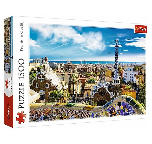 Trefl Puzzle Puzzle Park Güell, Barcelona 1500 Teile, Puzzleteile günstig online kaufen