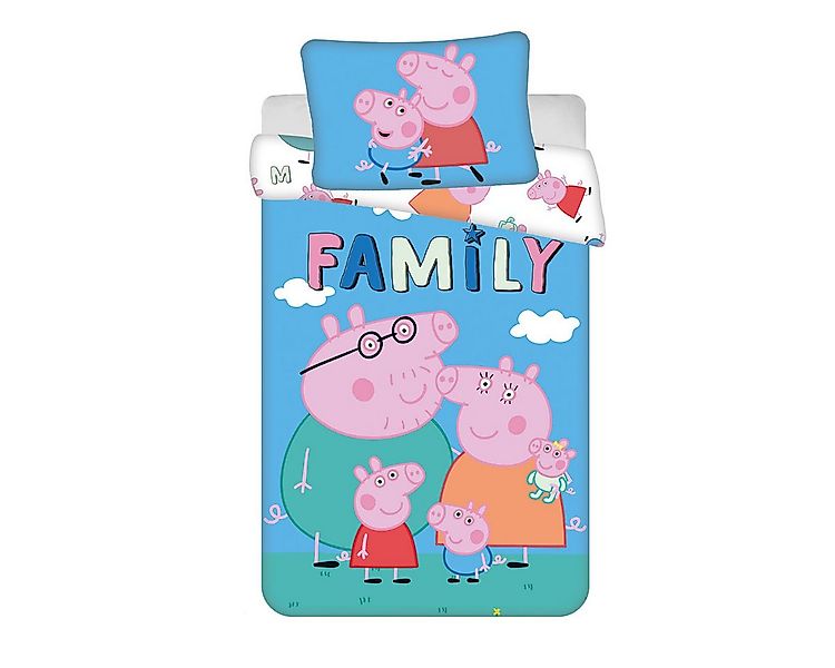 Jerry Fabrics Kinderbettwäsche Peppa Pig Set für Kinderbett 100x135 cm + 40 günstig online kaufen