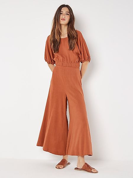 Apricot Palazzohose Linen Mix Palazzo Trousers, günstig online kaufen