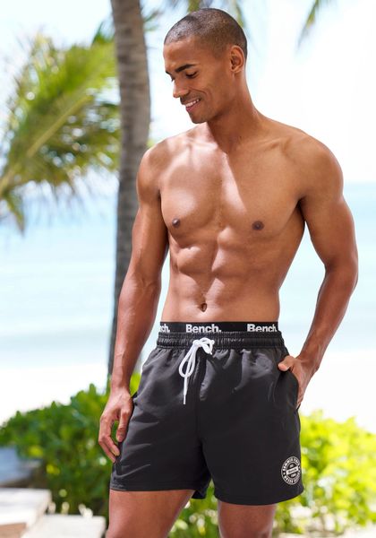 Bench. Badehose mit modernem Logobund günstig online kaufen