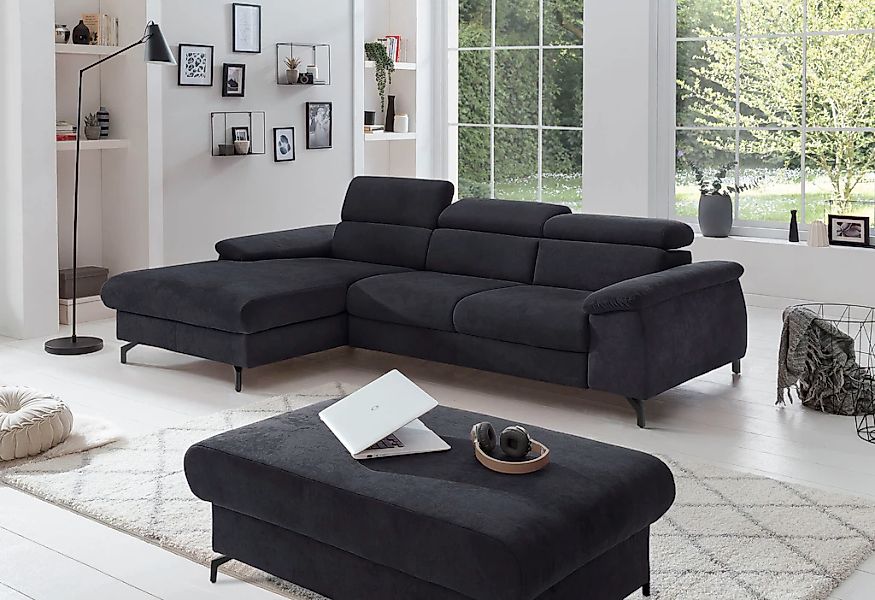 COTTA Ecksofa "Kitty L-Form", mit Kopfteilverstellung, wahlweise mit Bettfu günstig online kaufen