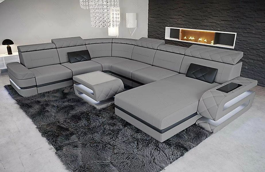 Sofa Dreams Wohnlandschaft Polster Stoff Couch Sofa Bologna XXL U Form Stof günstig online kaufen