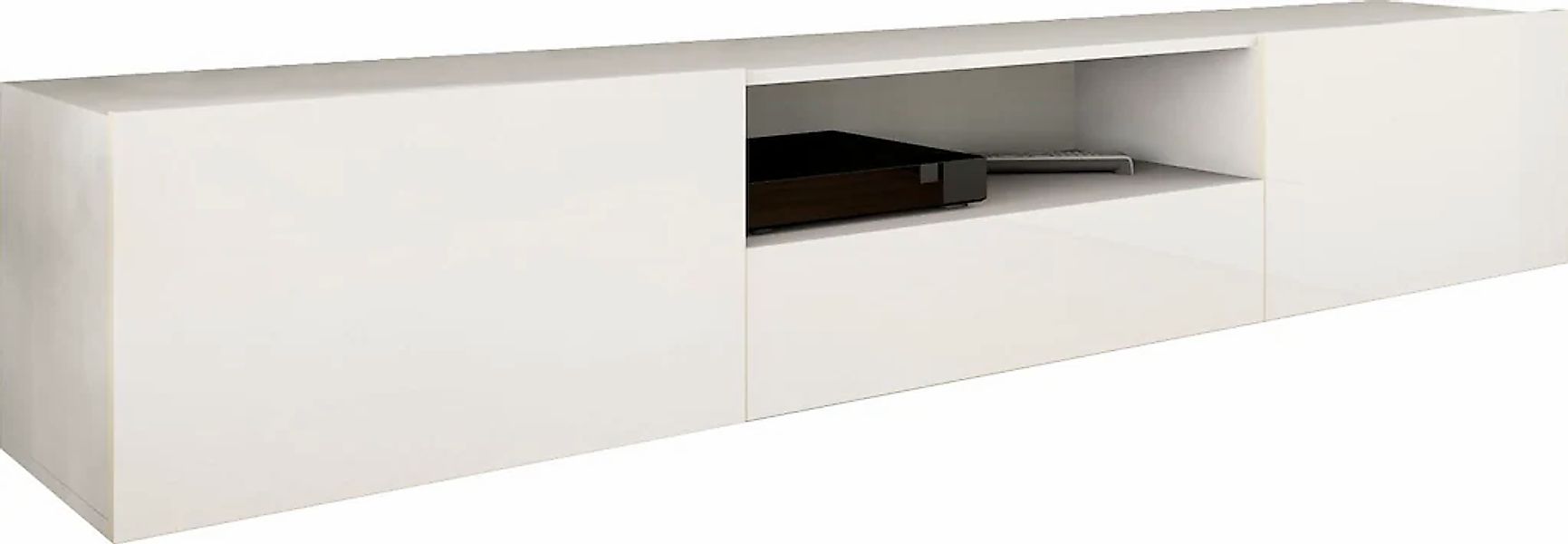 borchardt Möbel Lowboard "Sophia" Breite 200 cm mit 2 Klappen und 1 Schubka günstig online kaufen