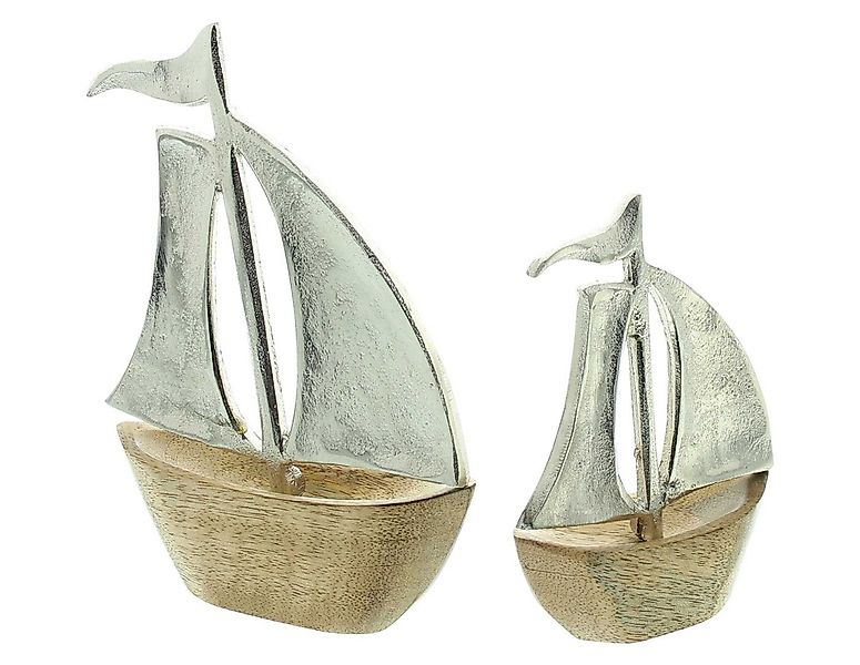 Dekoleidenschaft Dekofigur "Segelboot" maritime Deko, Segelschiff, Dekoboot günstig online kaufen