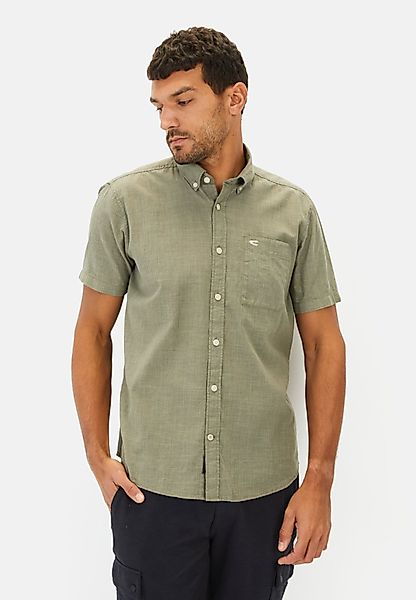 camel active Kurzarmhemd mit Strukturmuster Button-Down günstig online kaufen