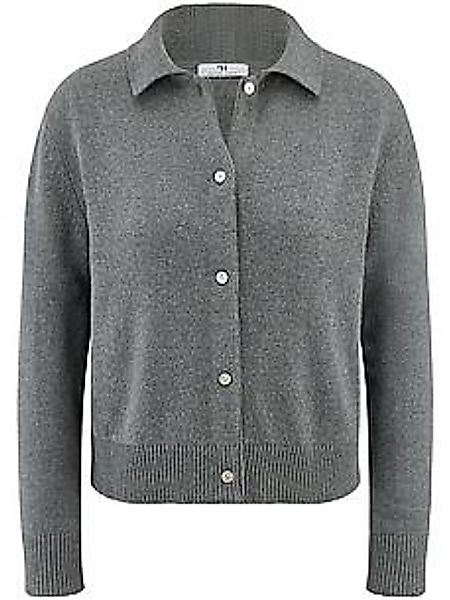 Strickjacke Peter Hahn grau günstig online kaufen