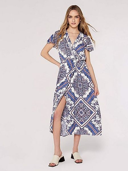 Apricot Midikleid Scarf Print Midaxi Dress, iin Wickeloptik, mit Taillengum günstig online kaufen