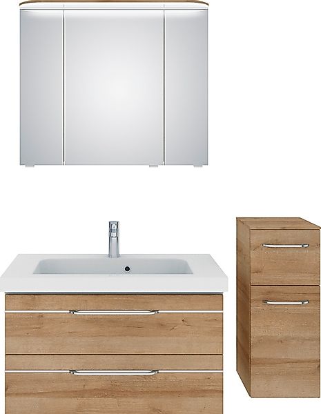 Saphir Badmöbel-Set »Balto Sprint 3-teilig, Mineralmarmor-Waschtisch mit LE günstig online kaufen