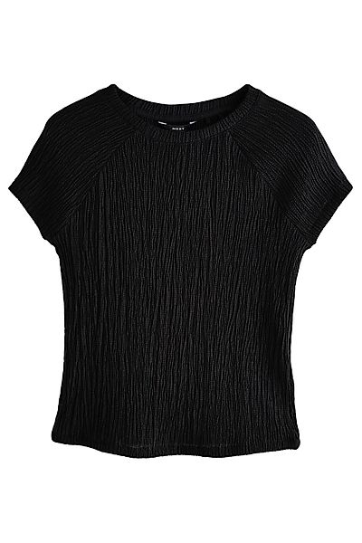 Next T-Shirt Strukturiertes Top mit kurzen günstig online kaufen