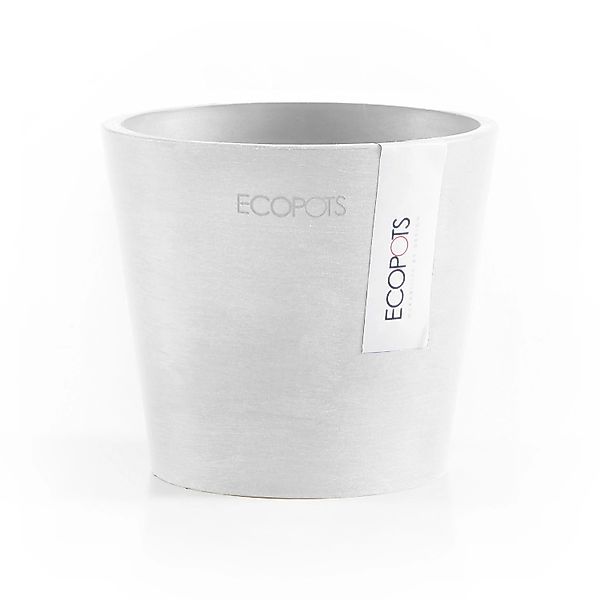 ECOPOTS Blumentopf Amsterdam Mini 10,5 Weiß, günstig online kaufen