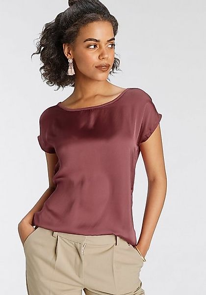 Laura Scott Shirtbluse aus Satin und Jersey günstig online kaufen