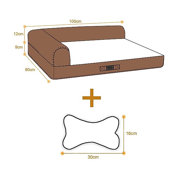 M-Diamant Tierbett Hundebett Waschbares orthopädisches Haustierbett günstig online kaufen