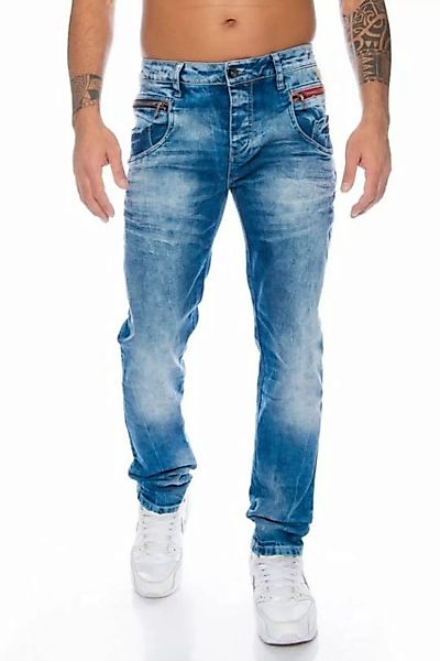 Cipo & Baxx Slim-fit-Jeans Herren Jeans hose mit modischem Design und Stret günstig online kaufen