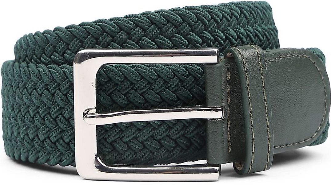 Suitable Geflochtener Gürtel Dunkelgrün - Größe 95 günstig online kaufen