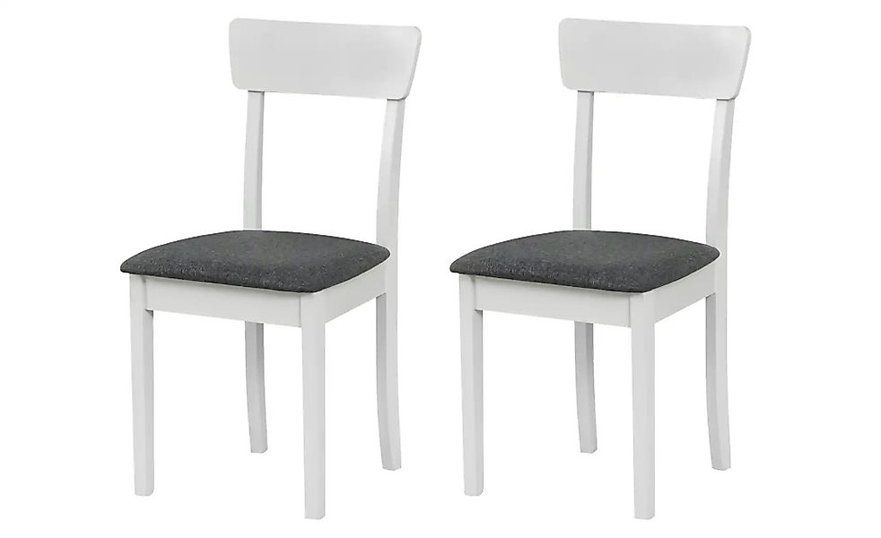 Esszimmerstuhl 2er-Set   ¦ weiß ¦ Maße (cm): B: 43 H: 86 Stühle > Küchenstü günstig online kaufen
