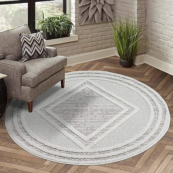 Carpet City Teppich LINDO 8853, rund, günstig online kaufen