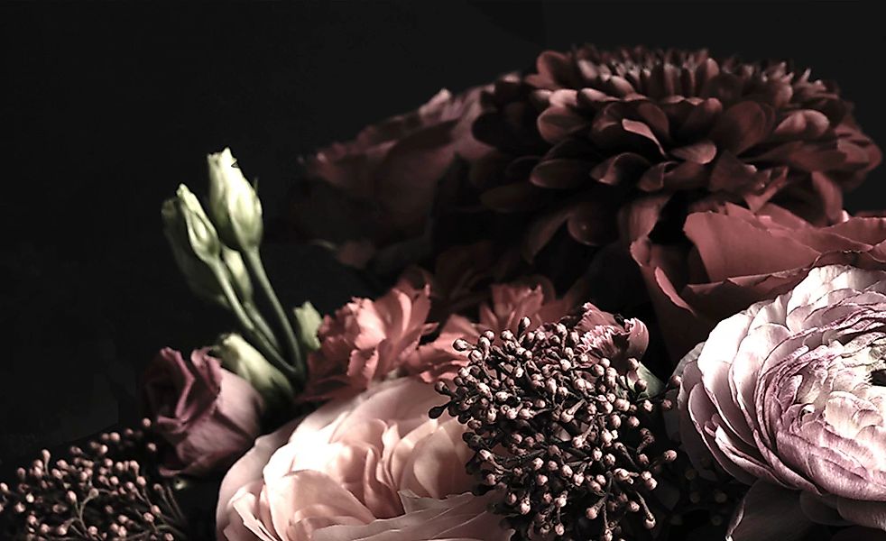 Kunstleinwand 80x30 cm  "Baroque Flowers I" - 80 cm - 30 cm - 2 cm - Sconto günstig online kaufen
