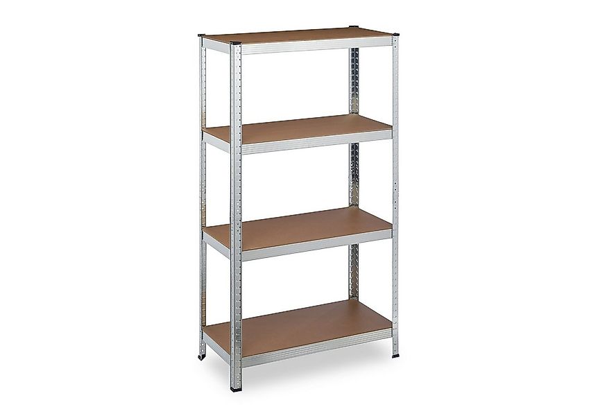 relaxdays Schwerlastregal Verzinktes Schwerlastregal mit 4 Böden günstig online kaufen