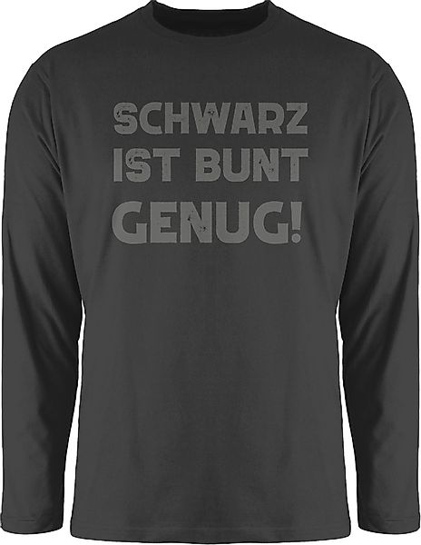 Shirtracer Rundhalsshirt Schwarz ist bunt genug günstig online kaufen