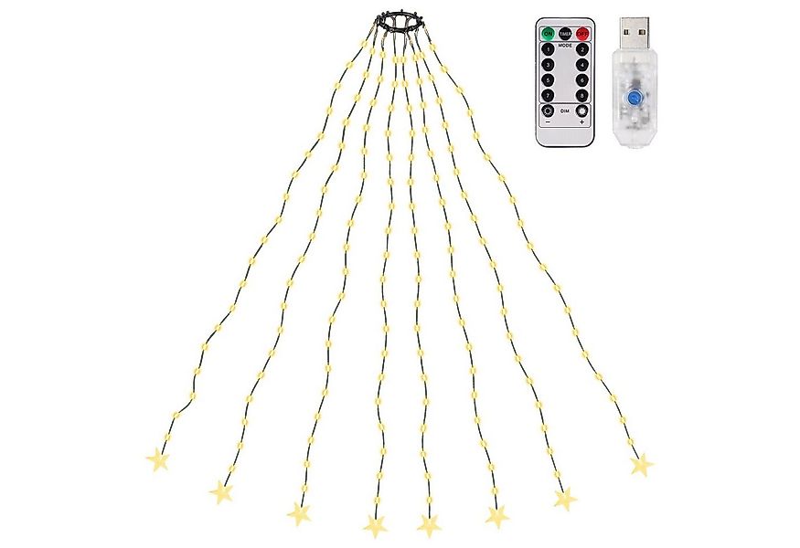 Salcar LED-Lichterkette LED Lichterkette Weihnachtsbaumspitze Stern Weihnac günstig online kaufen