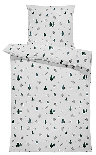 One Home Bettwäsche Tannenbaum, Fleece, 2 günstig online kaufen