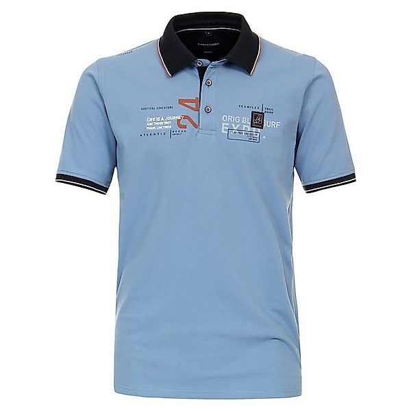 CASAMODA Poloshirt Große Größen Herren Poloshirt maritime Details hellblau günstig online kaufen