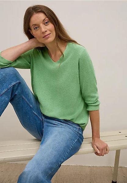 CECIL Strickpullover mit V-Ausschnitt günstig online kaufen