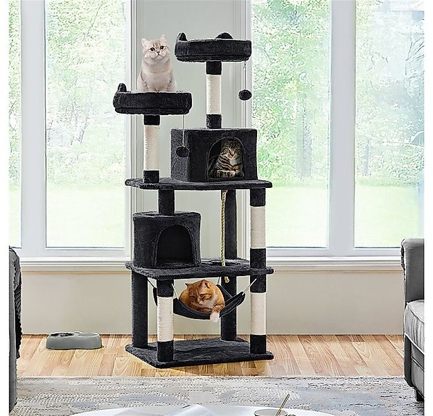 Yaheetech Kratzbaum Katzenbaum 158/179/181 cm, Kletterbaum 2 Aussichtsplatt günstig online kaufen